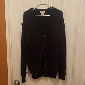 Classic Black Cardigan Sweater